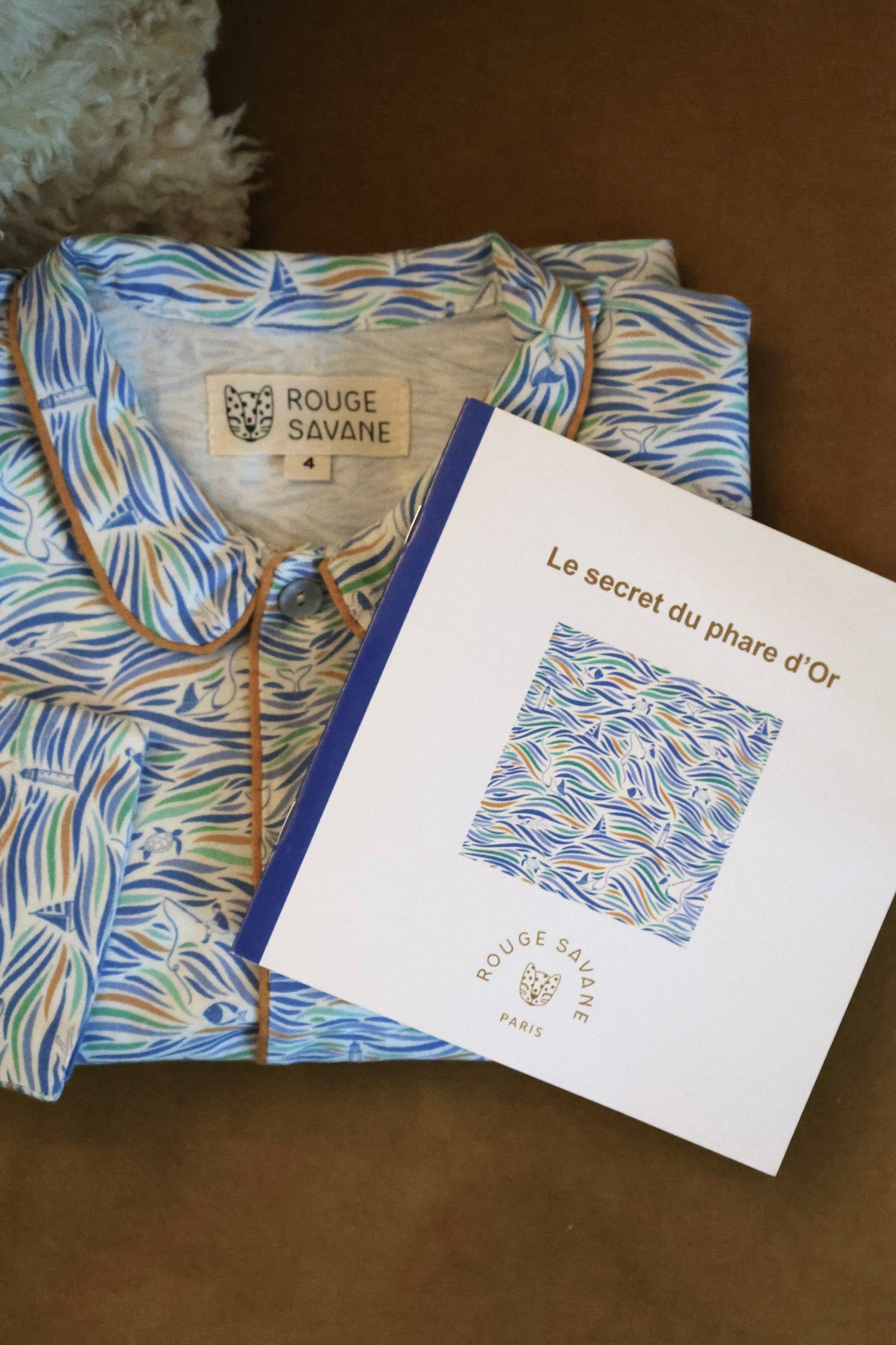 Pyjama mixte Odyssée imprimé contes marins + livre