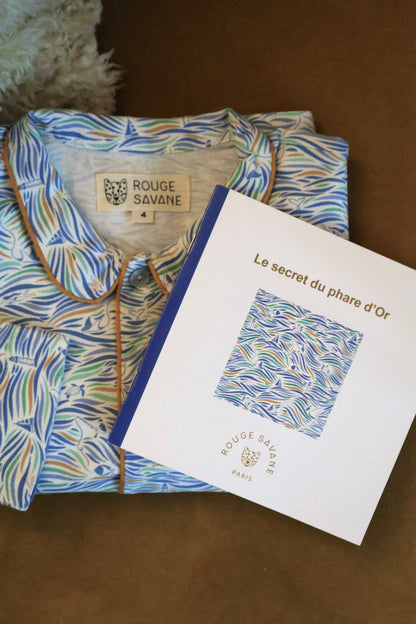 Pyjama mixte Odyssée imprimé contes marins + livre