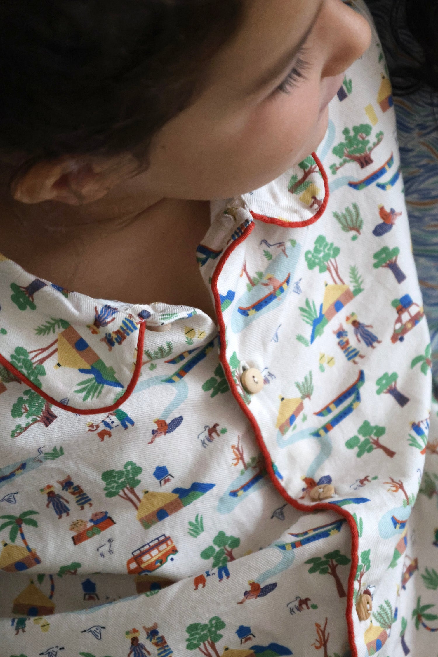 Pyjama mixte Odyssée imprimé contes africains + livre