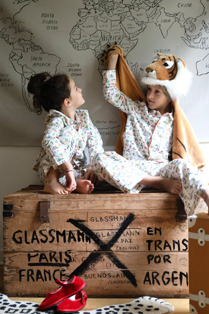 Pyjama mixte Odyssée imprimé contes africains + livre