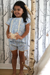 pyjama fille été imprimé marin 