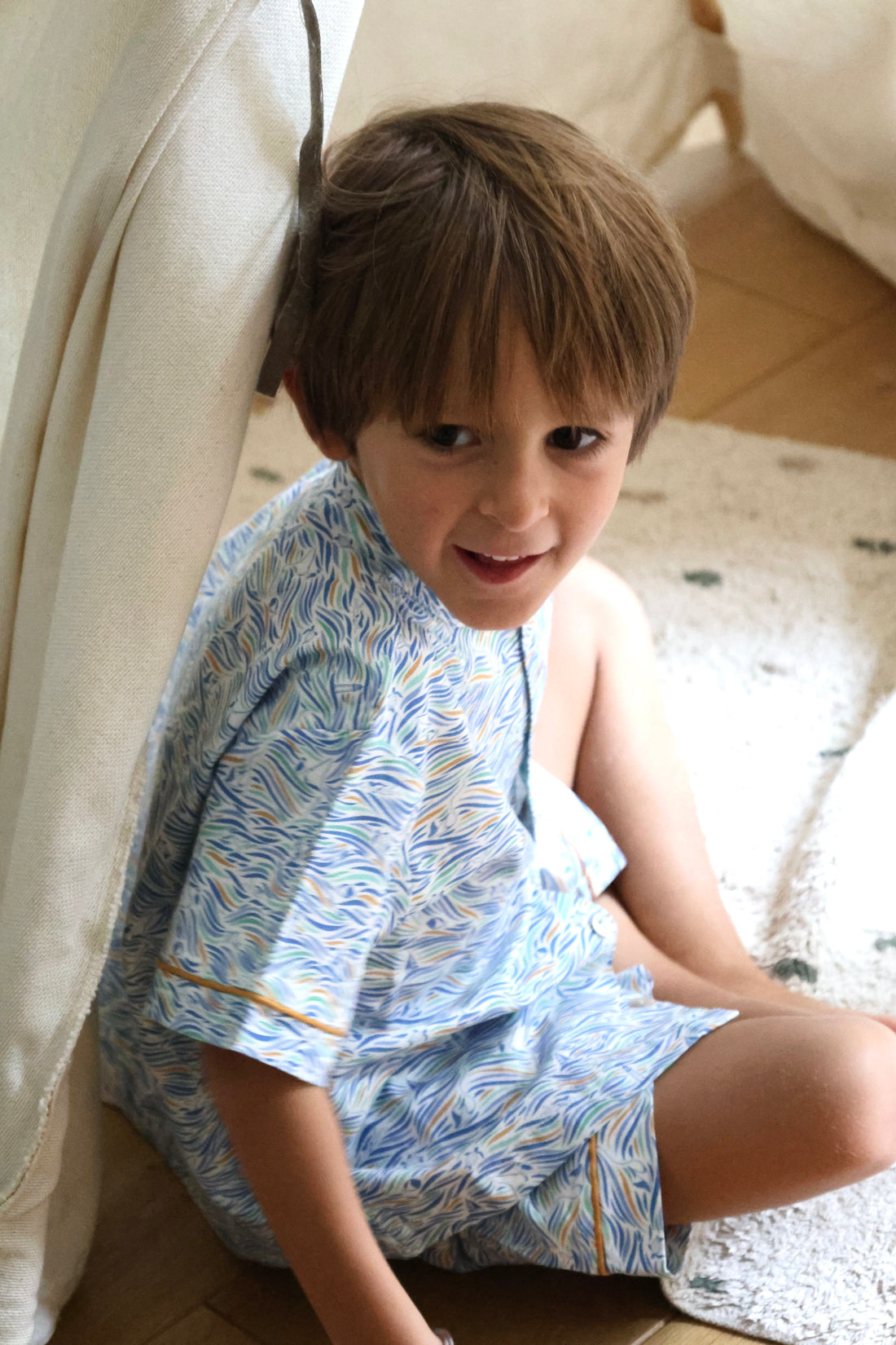 pyjama garçon été imprimé marin 