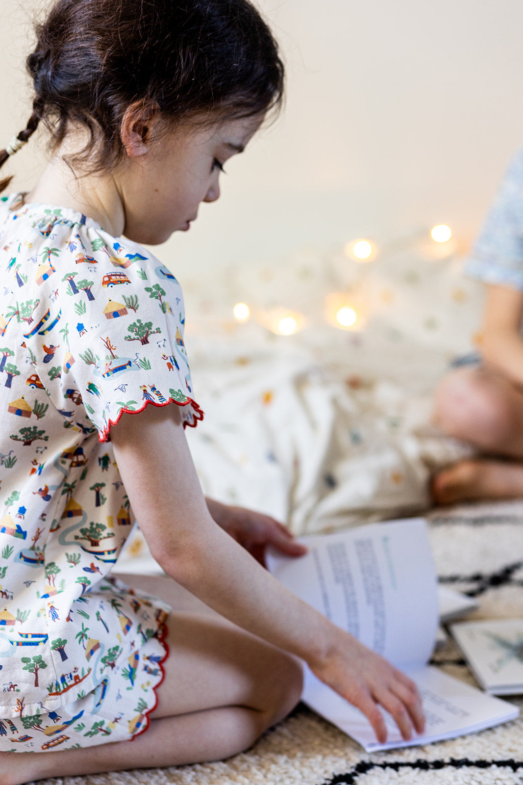 Pyjama fille Fantasia imprimé contes africains